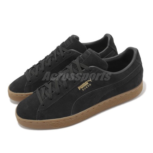 Кроссовки Puma Suede Gum Black Men Casual Lifestyle Shoes 381174-01