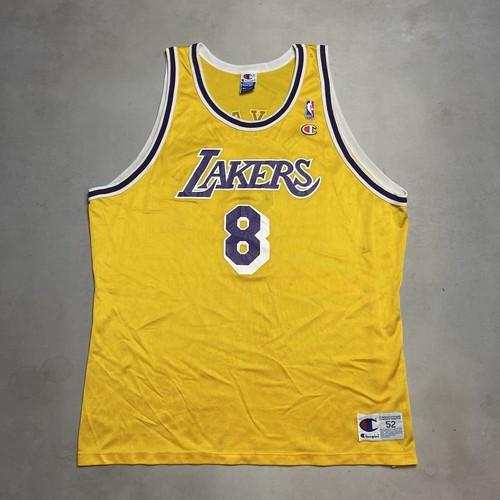 Vintage Kobe Bryant Champion Jersey Yellow 8 Size 52 XXL
