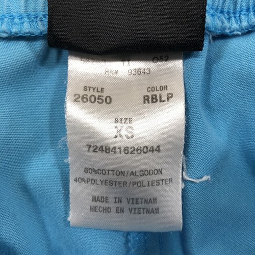 Baby Phat Womens Scrub Pants Size XS Light Blue Drawstring Elastic Waist bs4255