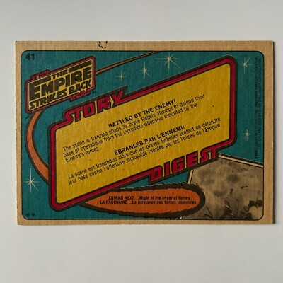 1980 O-Pee-Chee Empire Strikes Back #41 Rattled by the ennemy