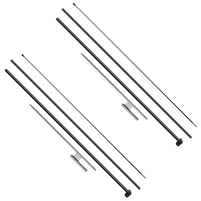 VEVOR Feather Flag Pole Kit 2 Packs Swooper Flag Pole 12.7 ft with Ground Stakes