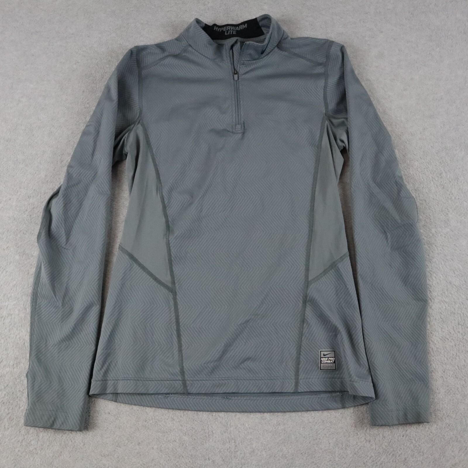 NIKE - NIKE PRO COMBAT HYPER WARM 激レア Nike Pro Combat 1/4 Zip Pullover Mens Small Dri-Fit
