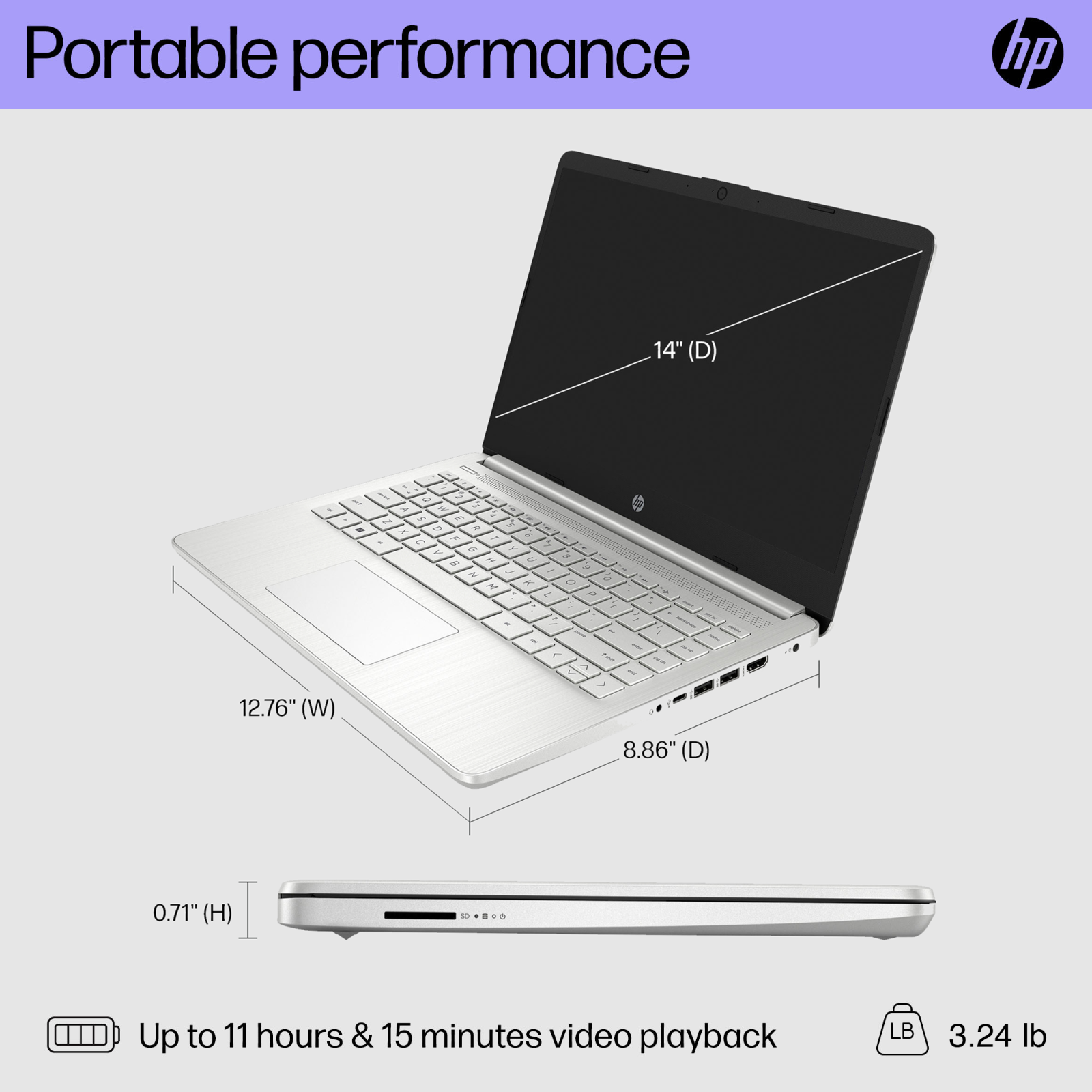 2024 HP Laptop Computer 14" HD Quad-Core Intel Pentium Upto 32GB RAM & 1TB SSD