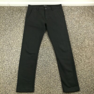 DSTLD Jeans Selvedge 30x30 Skinny Slim Fit Black Button Fly (Fits 32x30)