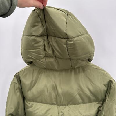 Pre-owned Jakke Evereve Poppy Recyled Puffer Coat Jacket In Olive Green // Xs