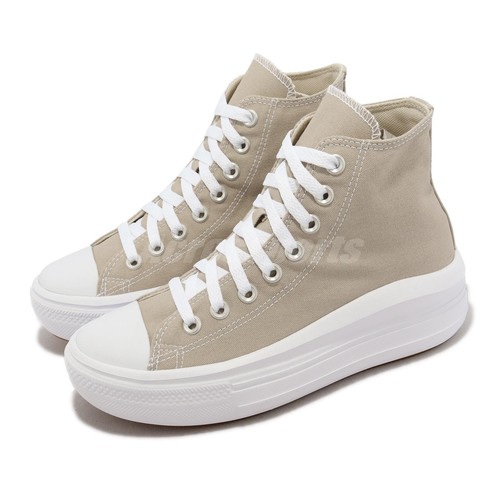 

Женские повседневные Converse Chuck Taylor All Star Move HI Stone Grey White A04365C, Серый, Chuck Taylor All Star Move Hi