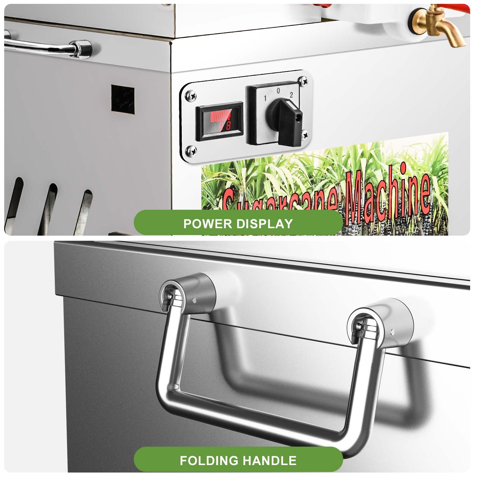 Commercial Sugar Cane Juicer Ginger Sweet Sorghum Juicing Machine Press Machine