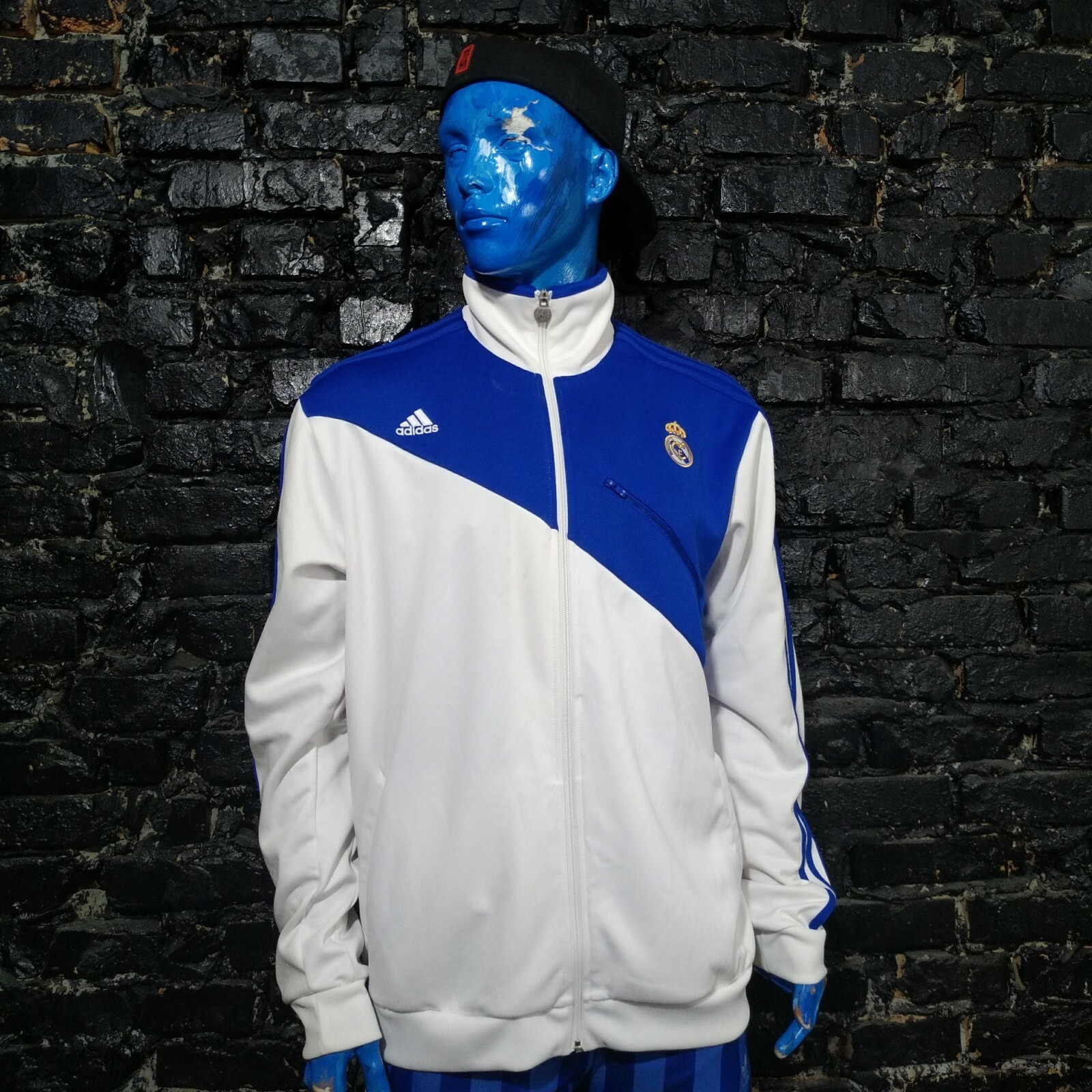 Real Madrid FC Adidas Vintage Track Top Full Zip Jacket | eBay