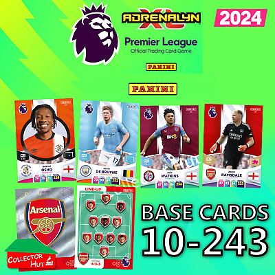 Panini Premier League Adrenalyn XL 2023 2024 23 24 Base Team Cards #190 -  #369