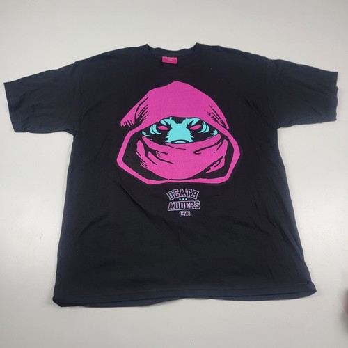 Vintage Y2K Mishka NYC Death Adders Tshirt Men's XL Black