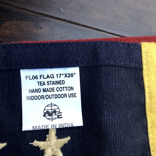 Tea Stained American Flag - 17