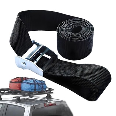 6Pcs Lashing Straps Cargo Tie-Down Strap Alloy Buckle Tie-Down Belt Roof Rack