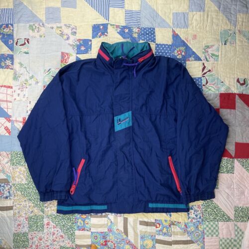 Vintage 90s Lacoste Chemise Color Block Retro Nylon Vintage 90s Lacoste Chemise Color Block Retro Nylon
