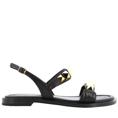 MICHAEL KORS MICHAEL KORS P22G DAMENSANDALEN 4OS2WRFA1L WREN FLAT SANDAL BLACK