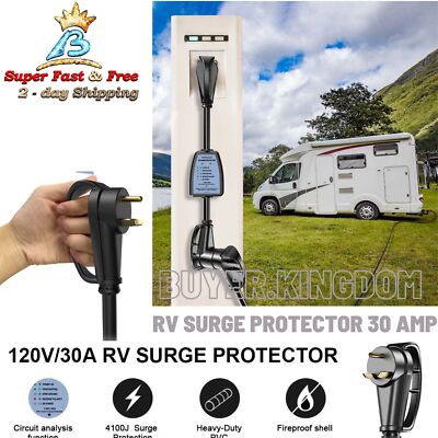 Rv Trailer Surge Protector Adapter Circuit Analyzer Reverse Polarity 30Amp 4100J