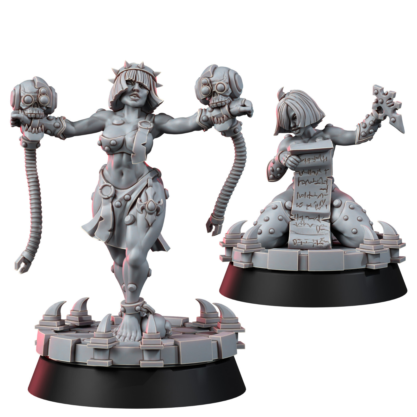 Эксклюзивные для Wargames Sisters In Heresy с признаками мутаций (2U) 28-миллиметровые сестры