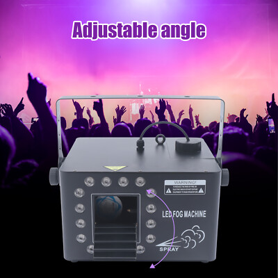 1500W Low Profile Hazer Haze Smoke Fog Machine DMX Theater DJ Party Stage Effect