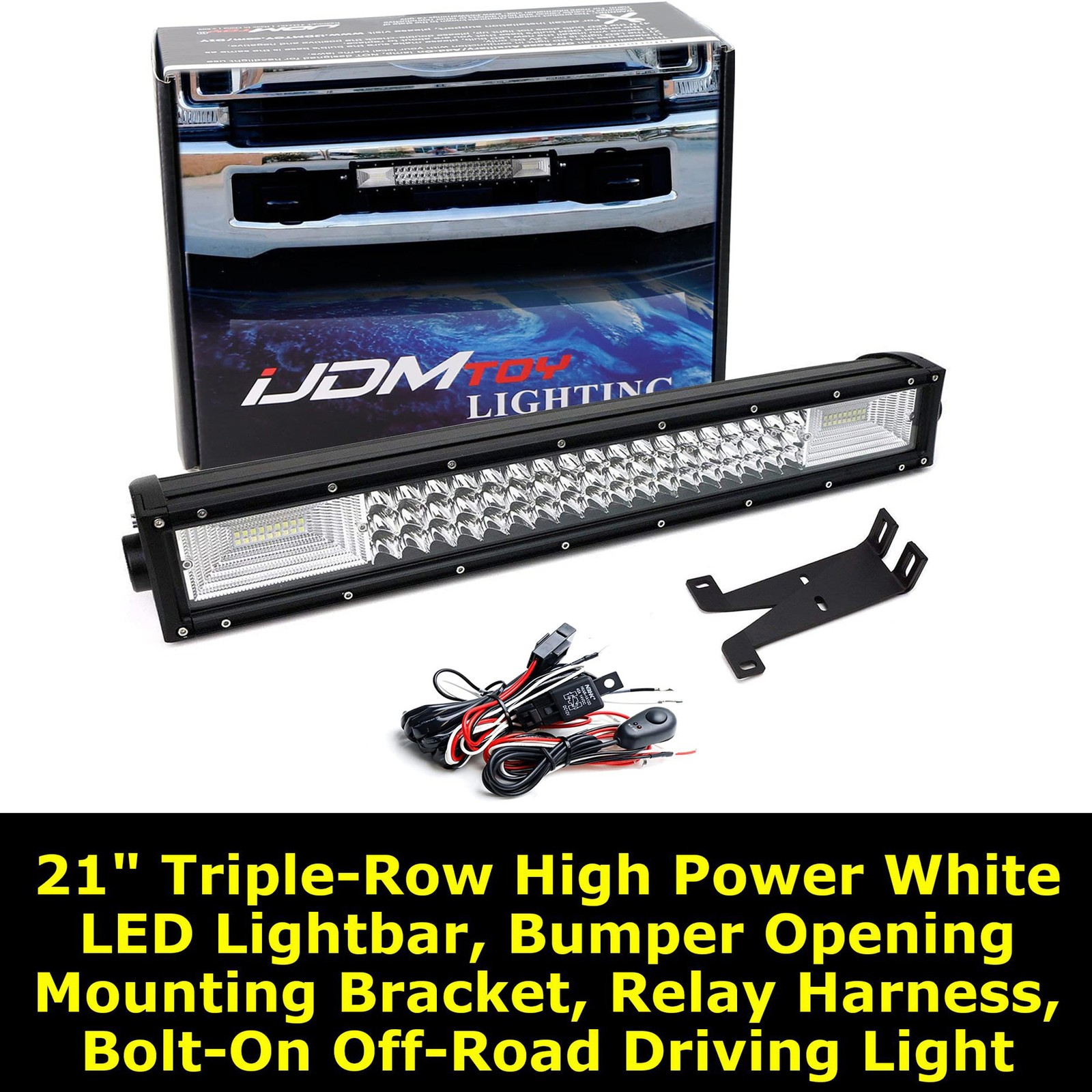 LED Lower Grille Light Bar Kit For Ford 2017-up F250/F350/F450 by iJDMTOY