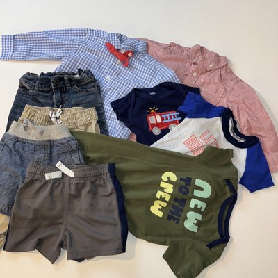 9 Pc Bundle Boys Clothes - Size 12 Months - Bgosh Jeans, Shorts, Shirts, Rompers