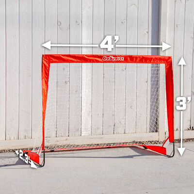 GoSports Hockey Street Set - Includes Pop-Up Goal and 2 Hockey Sticks & Balls