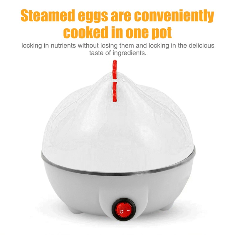 White Yellow Egg Cooker Made Of Food-grade PP Enjoy Delicious Eggs Anti-heat