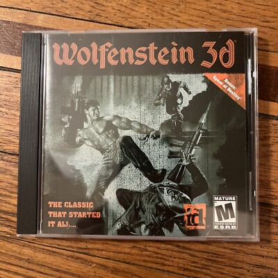 Wolfenstein 3D (PC, 1998) Complete w/ Manual Case & Mint Disc!