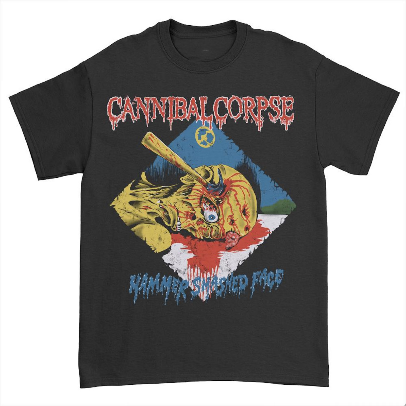 【中古】 Battered And Smashed TotalChaos Cannibal Corpse Hammer Smashed Face Black All Size S M L