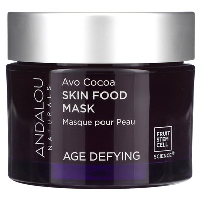 Andalou Naturals Skin Food Mask Avo Cocoa Age Defying 1 7 унций 50 г Не тестируется на животных,