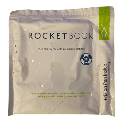 Rocketbook Core Letter Smart Notebook Lined 32 Pages 8.5''x 11'' Teal W/ Pen