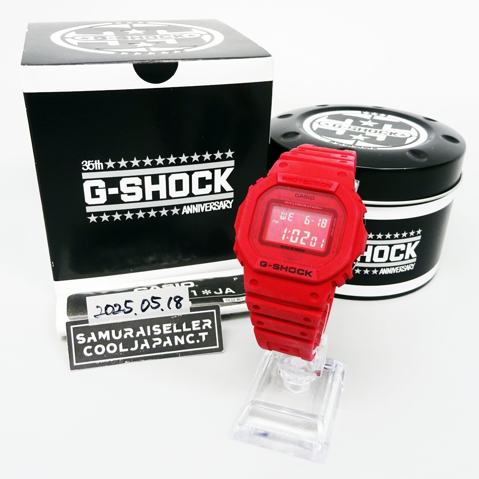 G-SHOCK DW-5635C-4JR REDOUT 35周年 Amazon.co.jp: [カシオ] 腕時計 ジーショック 35th Anniversary