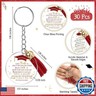 Weekgrat 30 Sets Graduation Gift Bulk Class of 2025 Gifts Graduation Smile Pens with Tassel Blessing Keychains Positive Bookmarks Party Favors for Teacher Students School Supplies(Red)