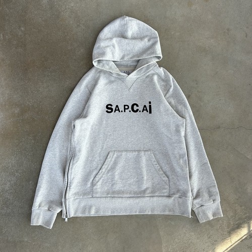M SACAI × A.P.C. HOODIE TAIYO Grey