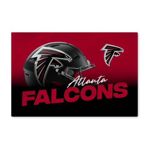 Моющийся коврик для пола Northwest NFL Atlanta Falcons Headspace, 20 x 32