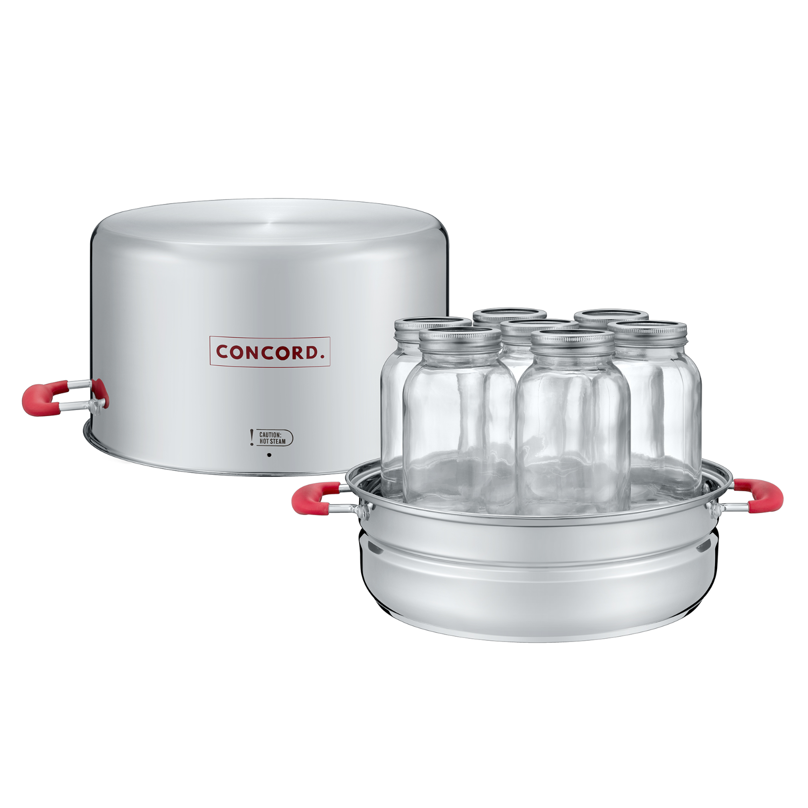 CONCORD Stainless Steel Turbo Steam Canner Canning Steamer Pot Set