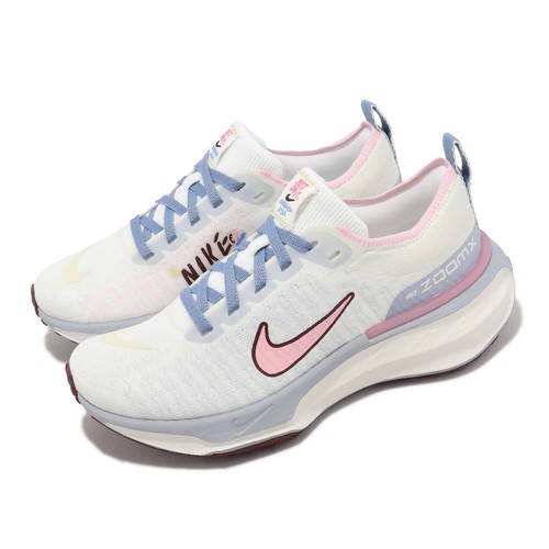 

Женские беговые кроссовки Nike Wmns ZoomX Invincible Run FK 3 Sail BLue Soft Pink FJ7727-161, Белый, Wmns Zoomx Invincible Run Fk 3