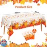 Fall Thanksgiving Tablecloth Disposable 3 Pack, Thanksgiving Decorations for Party Tablecloth Plastic 54