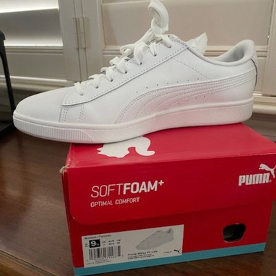 NIB - Puma Vicky V2 leather sneakers in white size 9.5 MED