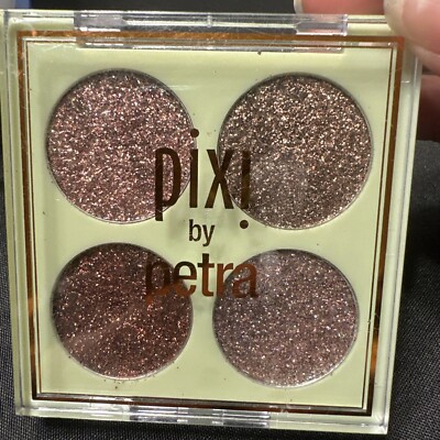 pixi by petra glitter-y eye quad in rose bronze Full size New in box