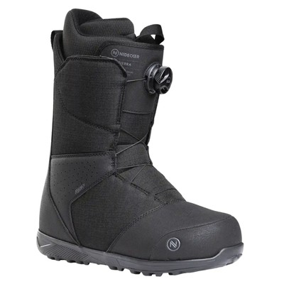 Nidecker Sierra BOA Men's Snowboard Boots, Black, M9