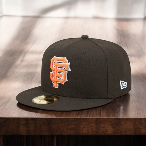 [60243783] МУЖСКИЕ КРОССОВКИ NEW ERA MLB SF GIANTS 5950 CLOUD В ОБТЯЖКУ - ЧЕРНЫЙ/ОРАНЖЕВЫЙ