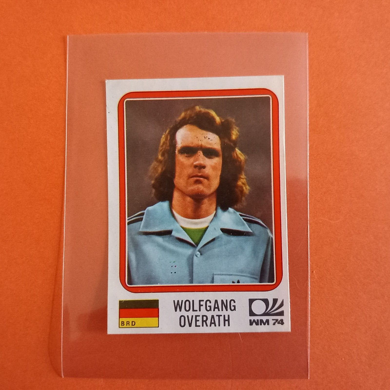 Panini Munchen 74. Wolfgang Overath #96, Brd Allemagne. RÃ©Cup. TrÃ¨S Bon Ã©Tat
