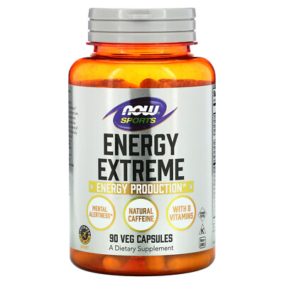 Now Foods Sports Energy Extreme 90 капсул с гарантией качества GMP