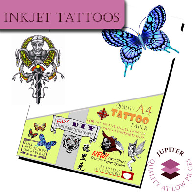 Temporary Tattoo Paper  - eBay Best Seller  Inkjet Waterproof Transfer Paper Lot