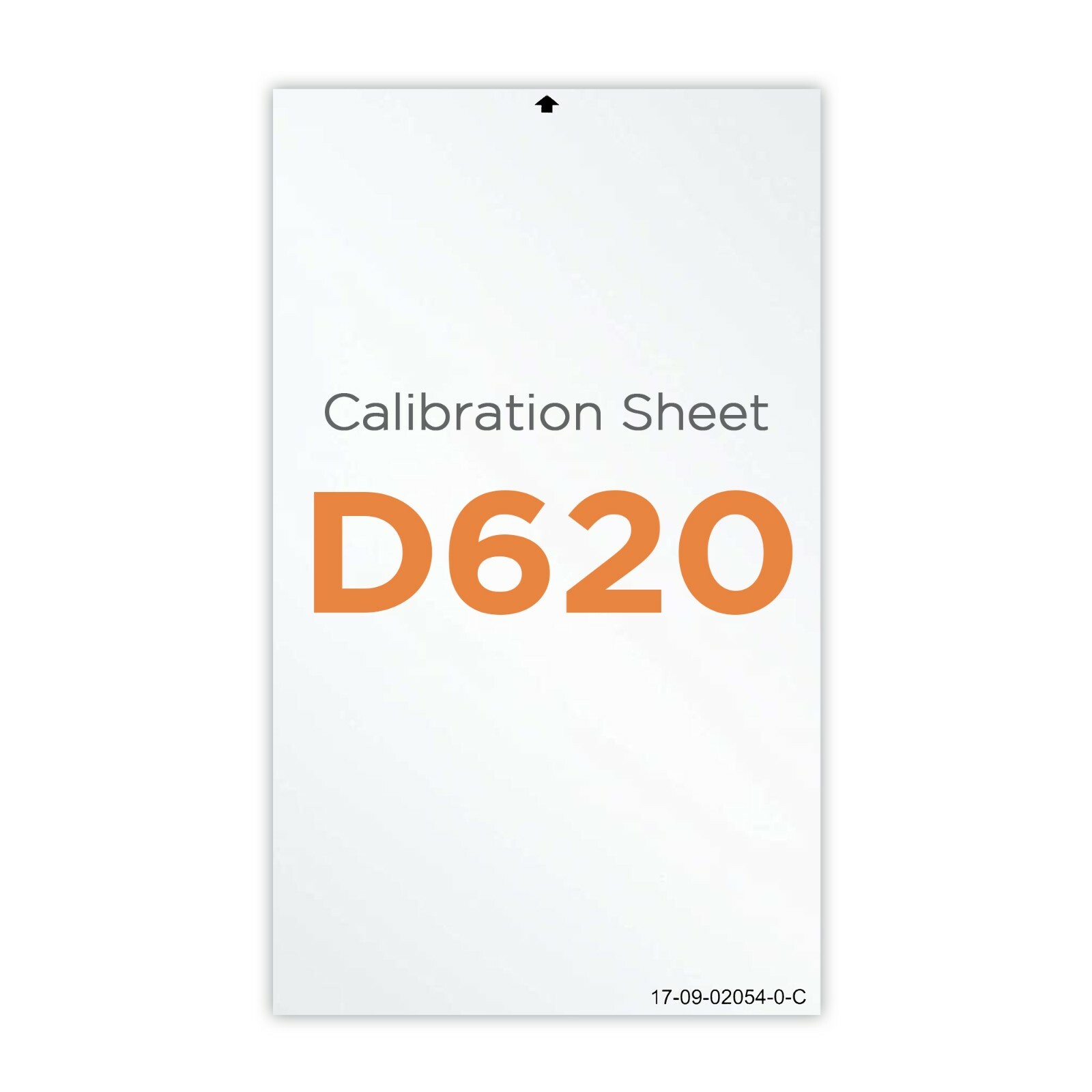 Plustek Calibration Control Sheet for D620 use only 1709020540C