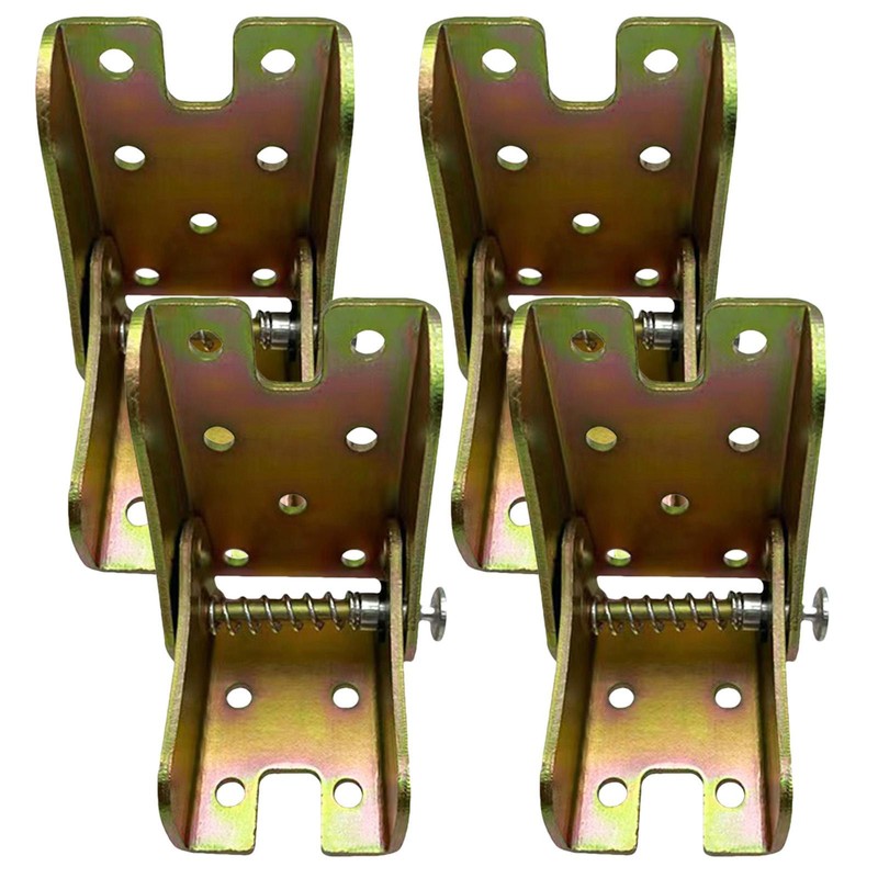 90 Degree Self-Locking Folding Hinge Table Legs Chair Extension Fold Feet Hinge
