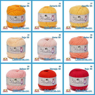 LA ABUELITA [50grs] by Omega - Amigurumi 100% NON-Mercerized Cotton Yarn