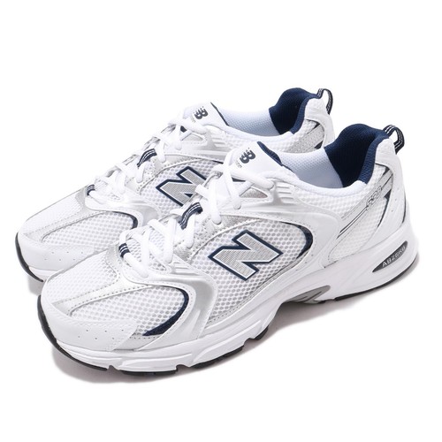 

Мужские кроссовки унисекс New Balance 530 v2 Retro White Silver Navy MR530SG-D, Белый, 530