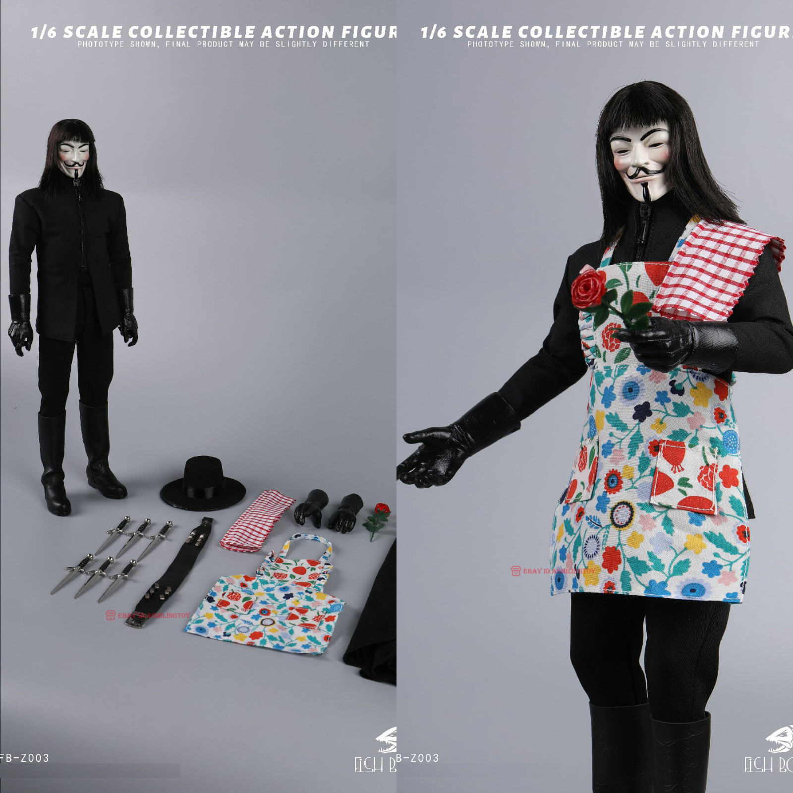FISH BONETOYS FB-Z003 1/6 V for Vendetta 12