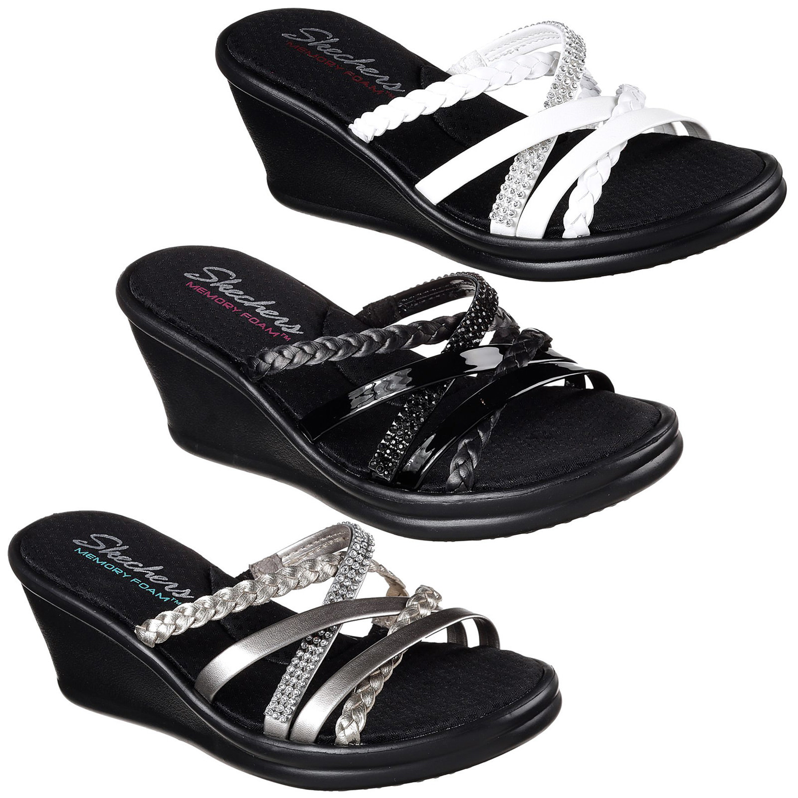 skechers wedges sandals uk