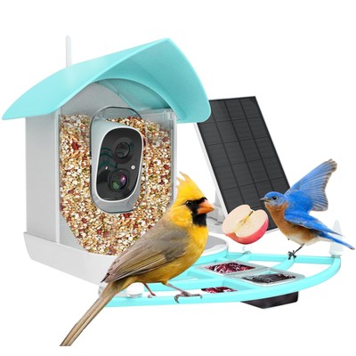 Camera Solar Powered Outdoor Charging Bird House I8z8